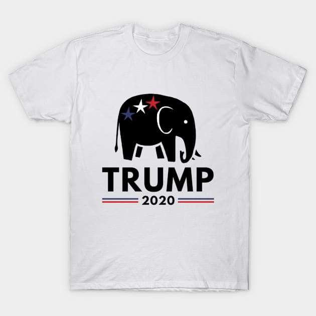 Trump 2020 Republican Elephant T-Shirt by 9 Turtles Project